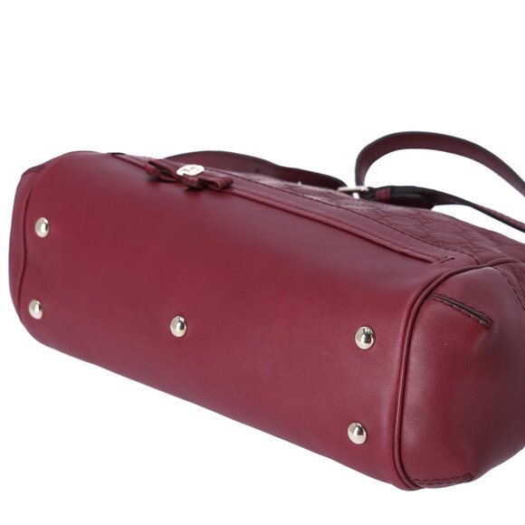GUCCI Mayfair Guccissima GG Handbag 269894 Bordeaux Leather - Picture 5 of 8